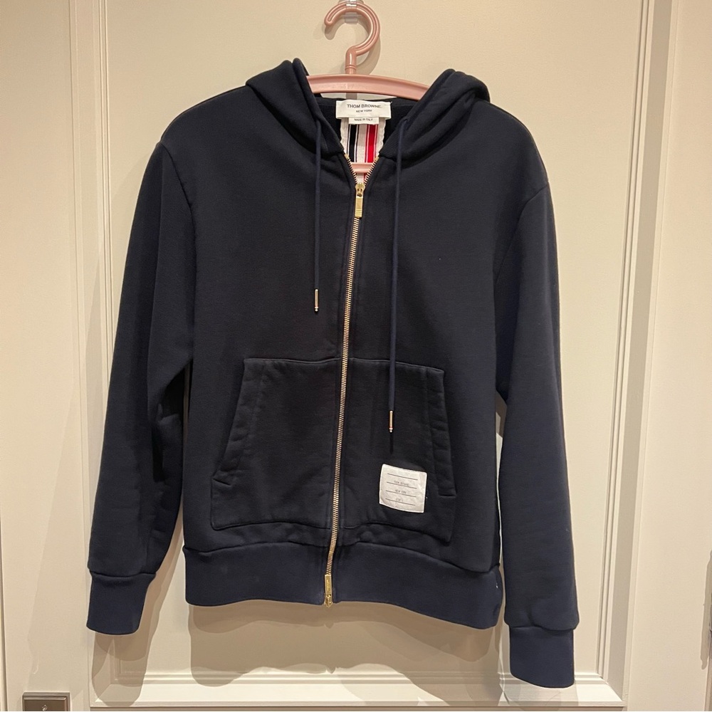 Thom Browne navy blue Hoodie
